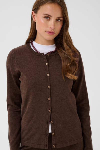 Mila Saint Tropez R-Neck Cardigan -Bracken melange
