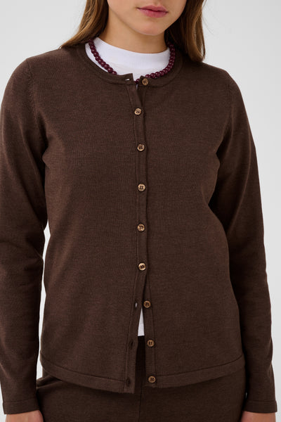 Mila Saint Tropez R-Neck Cardigan -Bracken melange