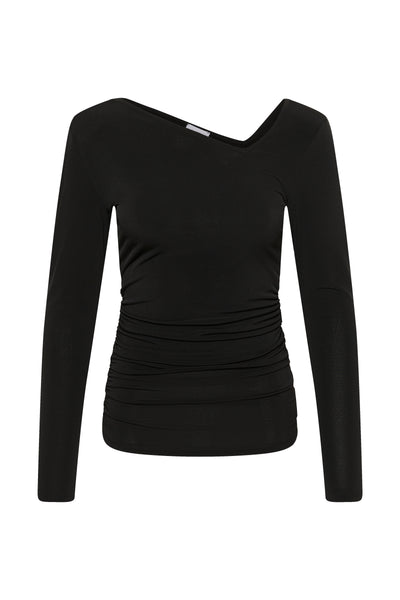 Tafia Saint Tropez Blouse- Black