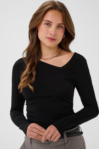 Tafia Saint Tropez Blouse- Black