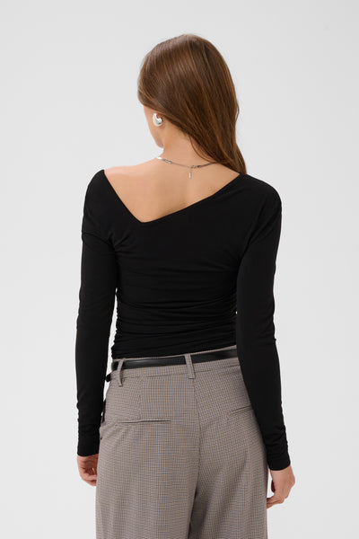 Tafia Saint Tropez Blouse- Black