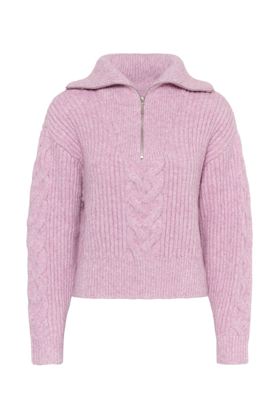 Talma SZ Pullover - Mauve Mist Melange / Pink