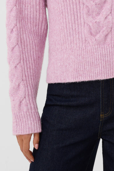 Talma SZ Pullover - Mauve Mist Melange / Pink