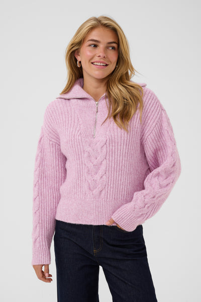 Talma SZ Pullover - Mauve Mist Melange / Pink