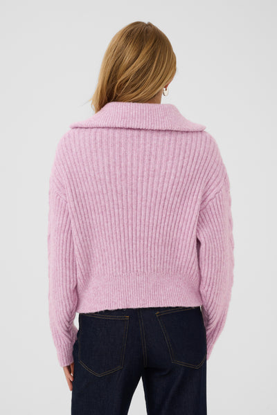 Talma SZ Pullover - Mauve Mist Melange / Pink