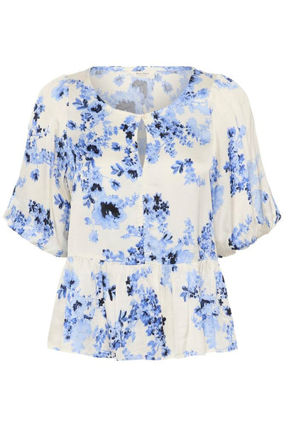 AzeliaPW Blouse Blue Shadow Flower