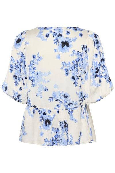 AzeliaPW Blouse Blue Shadow Flower
