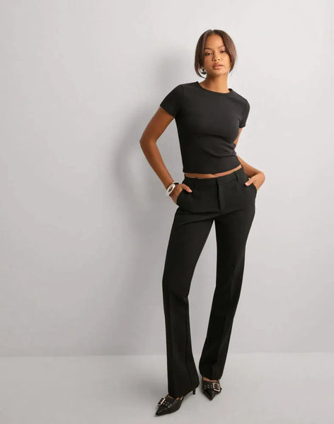 CASSIE SUIT PANTS -Black