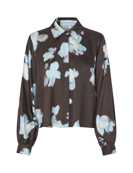 CARRERIA-M SHIRT - BIG FLOWER PAINT