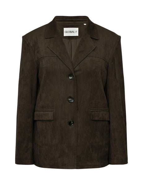 MABEA-M BLAZER - DARK BROWN