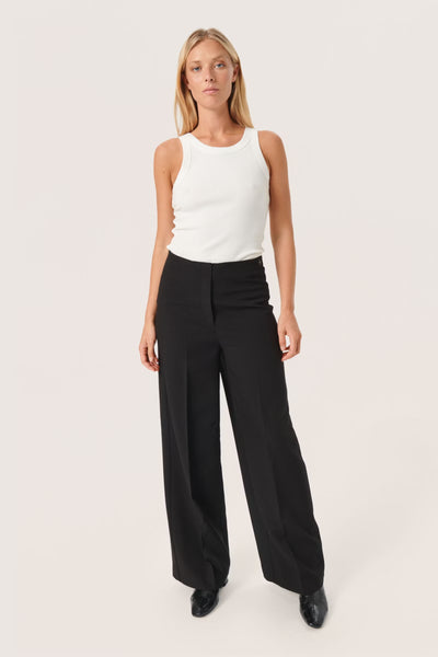 SLCorinne Wide Trousers Black