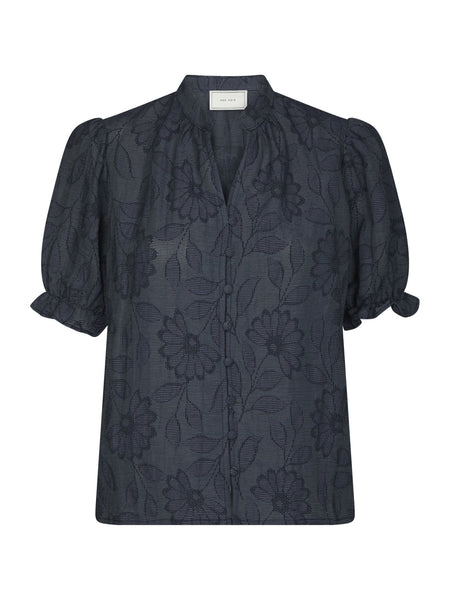 Zika Flower Stripe Blouse