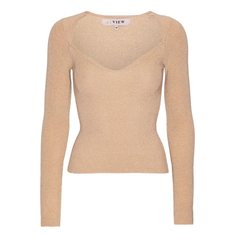 Alexandra knit blouse AV4288 - Sand
