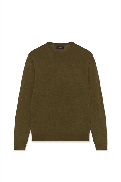 MARGRATE MERINO PULLOVER- Sepia melange