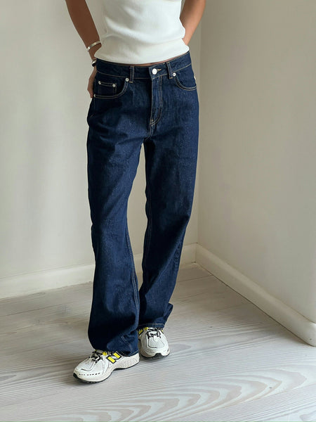 Simona D Pants Dark Blue