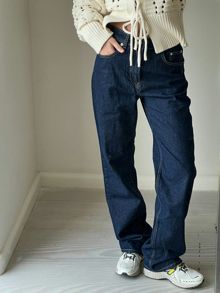 Simona D Pants Dark Blue