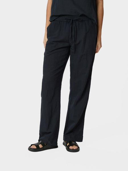 Neo Noir Sonar Linen hörbuxur  navy