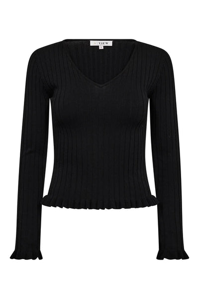 Fabi knit blouse AV8219 - Black