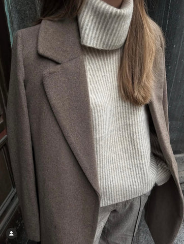 Kemina-M Turtleneck Sweater - Grey