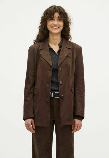 MABEA-M BLAZER - DARK BROWN