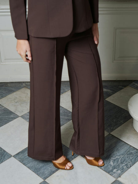 SURY SUIT PANTS DARK BROWN