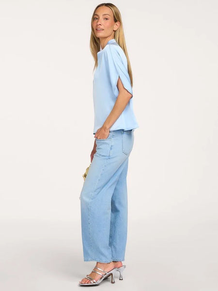 ANELLE HEAVY SATEEN BLOUSE