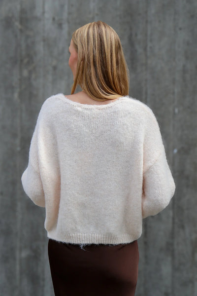 Inge V-neck Knit - Off White