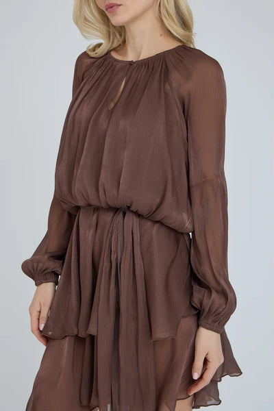 Ovena Dress - Dark Brown