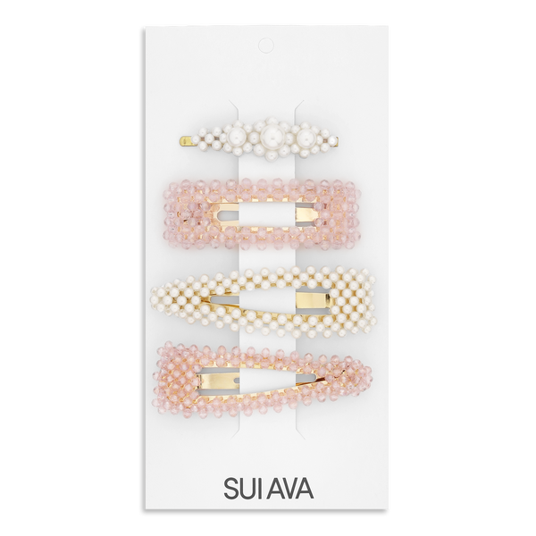 Pearly hair clips 4pcs