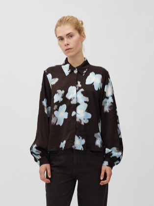 CARRERIA-M SHIRT - BIG FLOWER PAINT