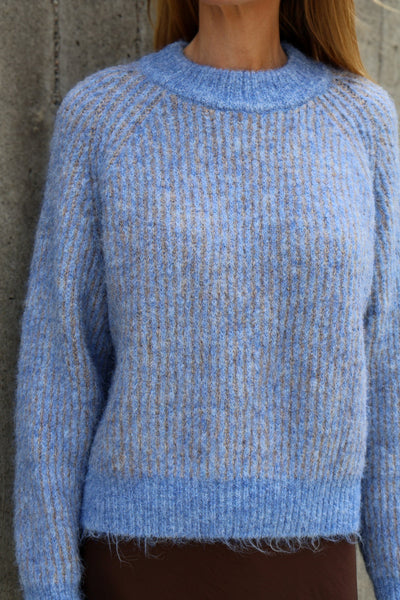 Senna knit pullover AV6017 - Blue/Sand