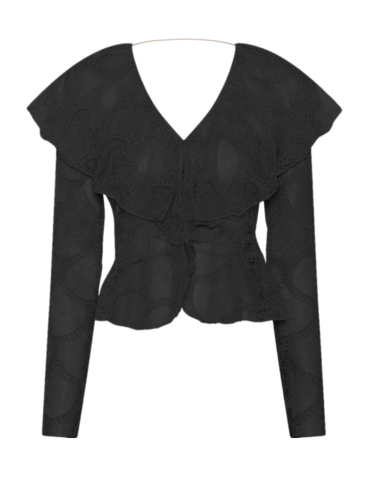 Bruuns Bazaar Deodara Dimla blouse-Black