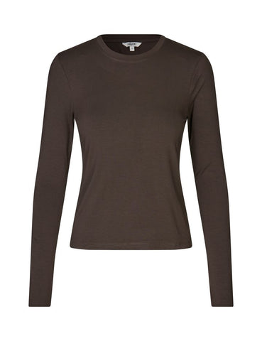 Christina-M Basic Top - Dark Brown