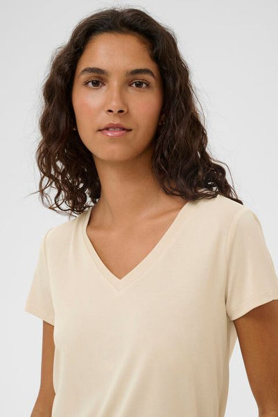 Soaked Columbine T-shirt - oatmeal