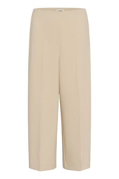 Soaked Corinne Cropped Trousers - Oatmeal