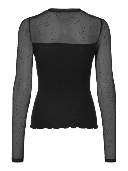 RWBernadine Organic LS Lace T-shirt