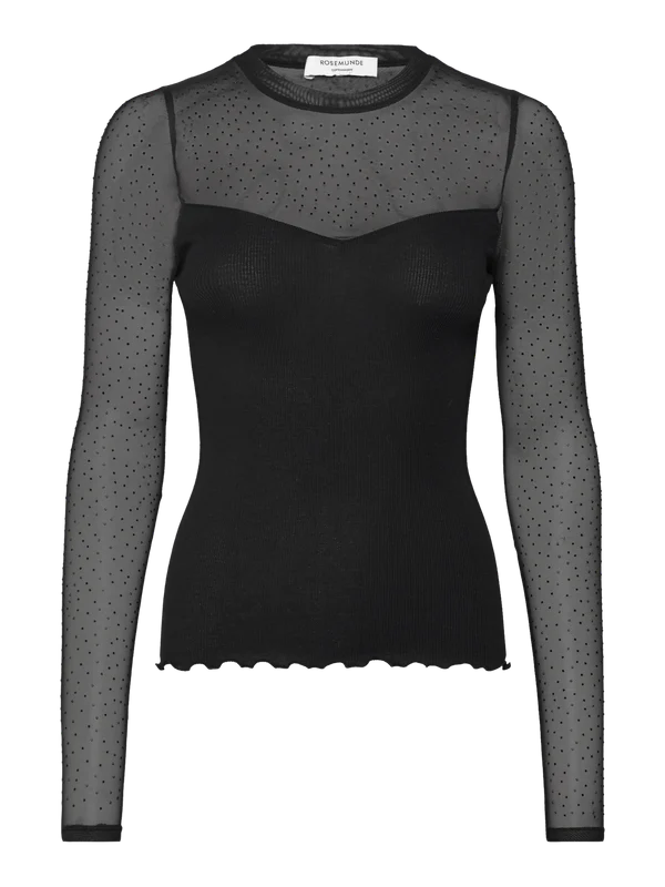 RWBernadine Organic LS Lace T-shirt