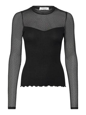 RWBernadine Organic LS Lace T-shirt