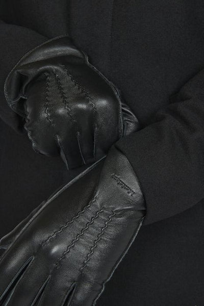 MAtrewy Leather Gloves Black
