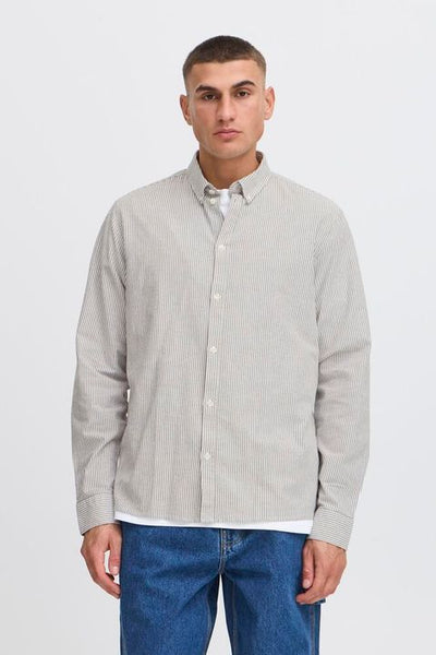 SOLID VAL SHIRT  Slate Black - Brown