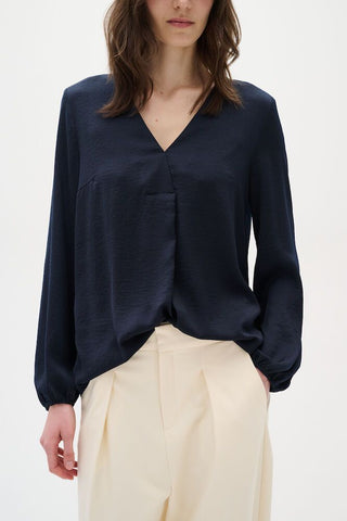 RindaIW Blouse - Marine Blue
