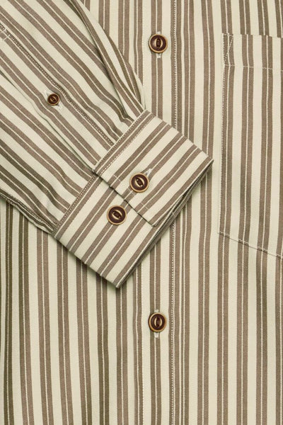 SDROYDON STRIPE SHIRT True Black - Black